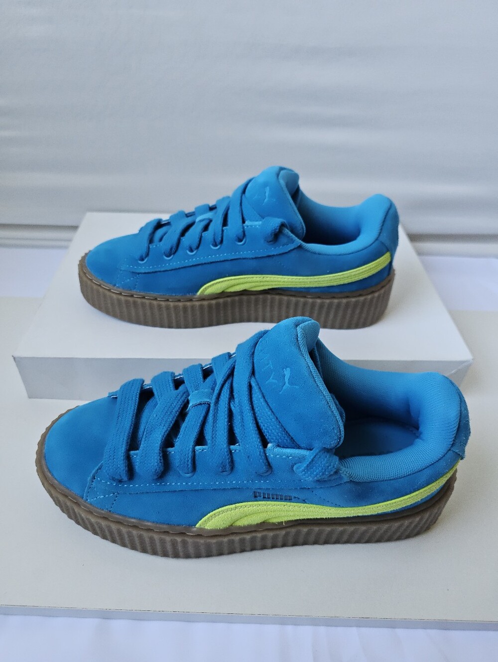 FENTY x PUMA by Rihanna Creeper Phatty Blue & Lime Green - Size 8.5